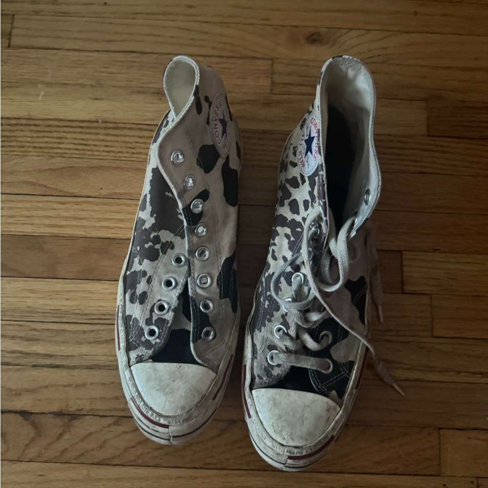 Brain Dead x Converse Cow Print High-Top Sneakers